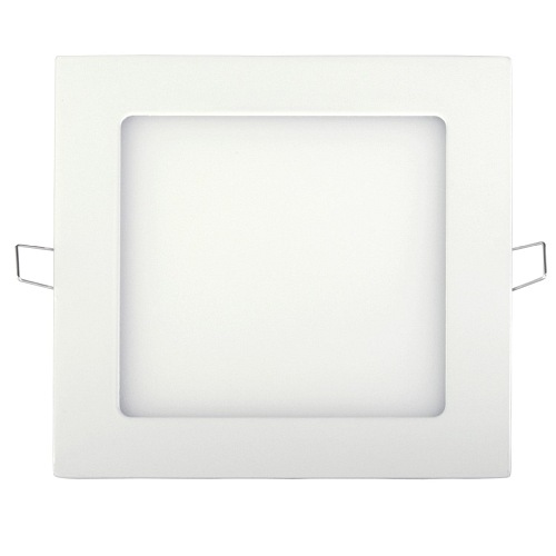 Panel LED 12W podtynkowy, kwadrat 170x170mm ULTRA SLIM - biała ciepła