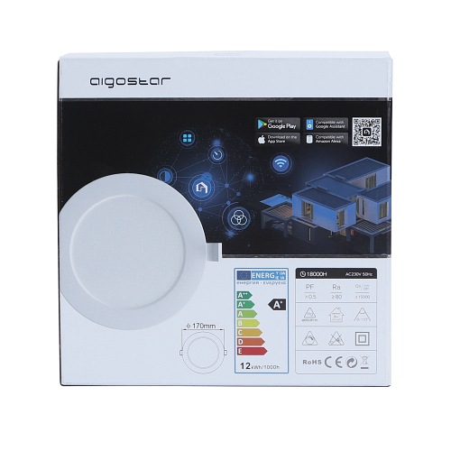 Panel LED SMART Wi-Fi 12W okrągły CCT 3000-6500K