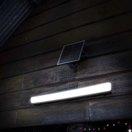 Lampa hermetyczna LED Solarna 120cm 18W 1000lm z pilotem - zmiana barwy