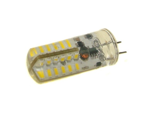 Żarówka LED G4 2W 12V DC silikon  - biała zimna