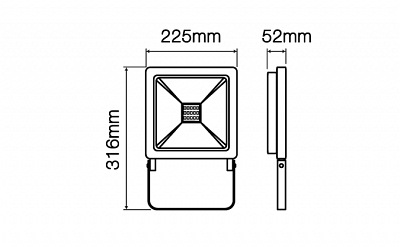 Naświetlacz LED Photon 100W Barwa Zimna