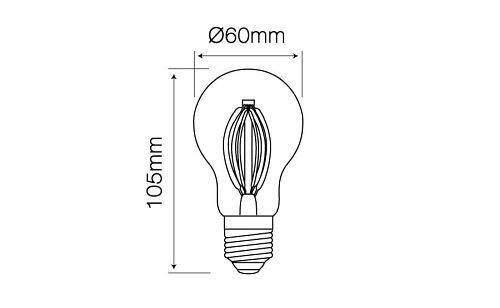 Żarówka LED E27 filament E27