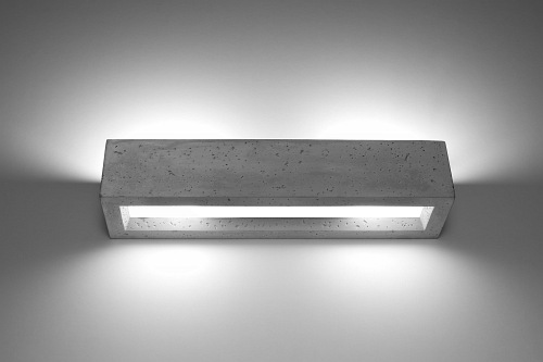 Kinkiet ścienny VEGA 50 2xE27 beton
