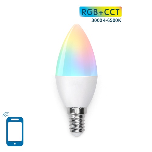 Żarówka LED SMART E14 C37 6,5W Wi-Fi RGB+CCT