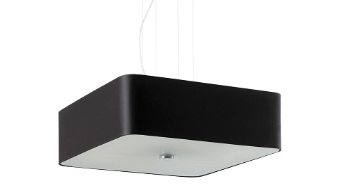 Lampa wisząca LOKKO kwadratowa 45x45 5xE27 czarna