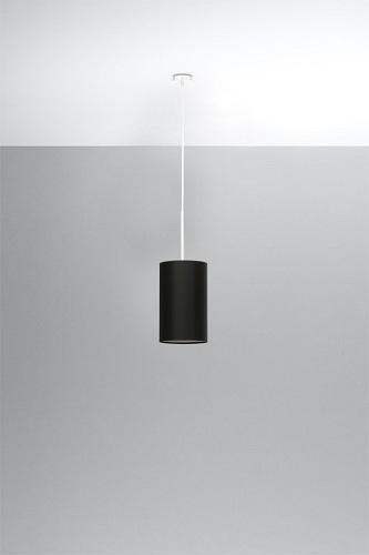 Lampa wisząca okrągła OTTO 15 cm 1xE27 czarna