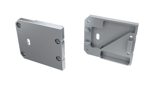Zaślepka do profli Unico z otworem aluminiowa prawa - różne kolory