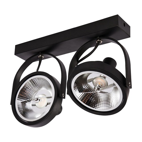 kinkiet led ar111 czarny