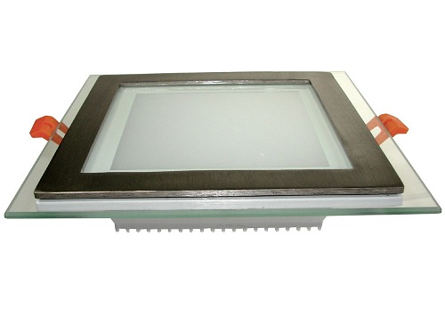 Panel LED szklany kwadrat 12w