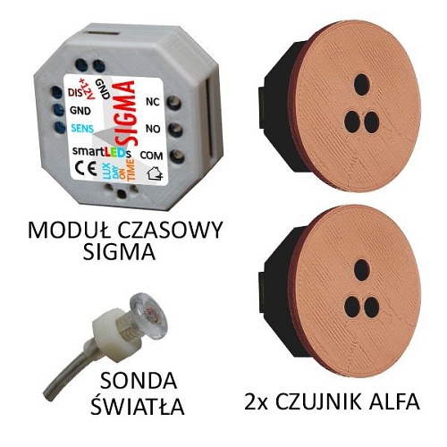 Zestaw schodowy LED Basic z modułem czasowym 12V/230V