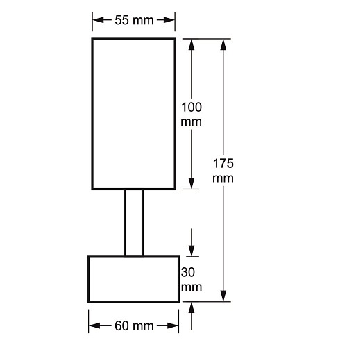 kinkiet led gu10 czarny