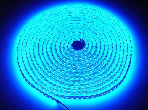 Taśma LED line 600 SMD 3528 niebieska w powłoce silikonowej IP65 5 metrów