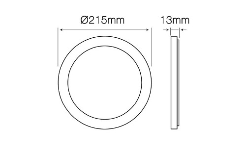 okrągły panel LED 18W easyfix barwa ciepła