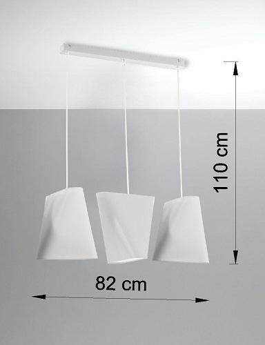 Lampa wisząca nowoczesna BLUM 3xE27 biała