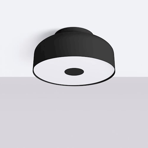 Lampa sufitowa okrągła Omiq 4xE27 czarna