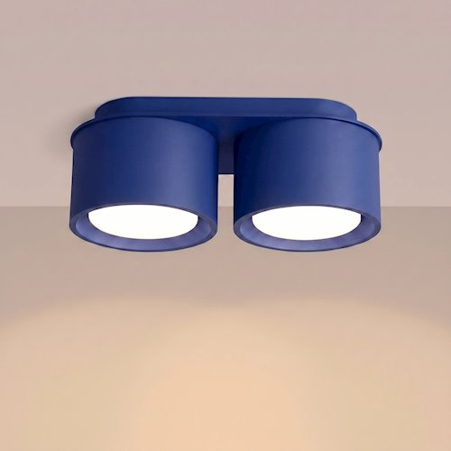Lampa sufitowa podwójna tuba Modo 2xGx53 ultramarynowa
