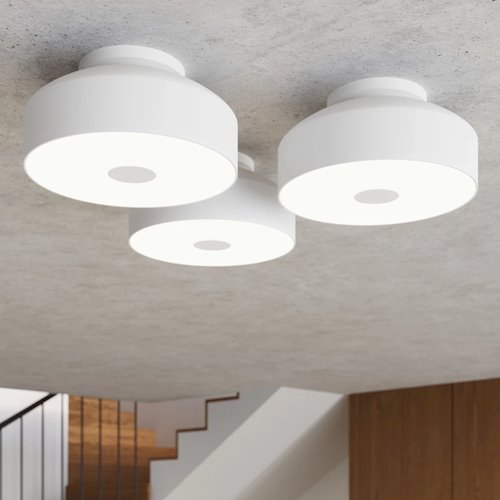 Lampa sufitowa okrągła Omiq 4xE27 biała