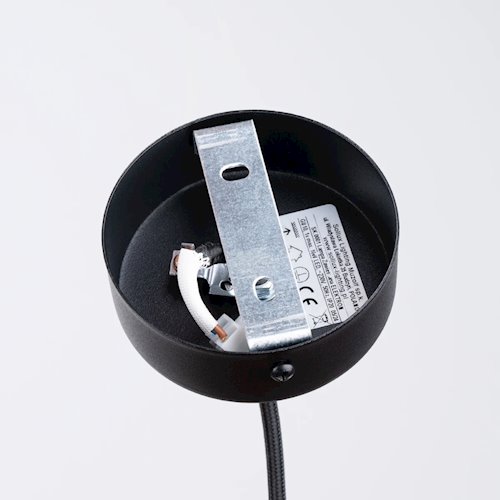 Lampa wisząca betonowa Electra 1xGU10 czarna