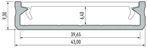 Profil Solis Lumines architektoniczny inox 2 metry