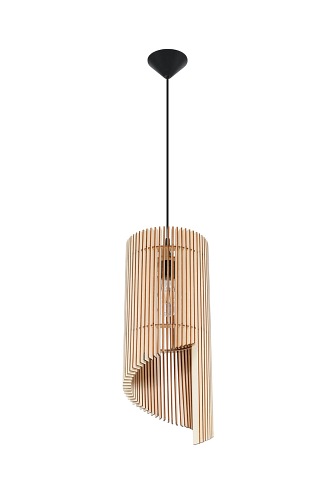 Lampa wisząca ALEXIA 1xE27 naturalne drewno