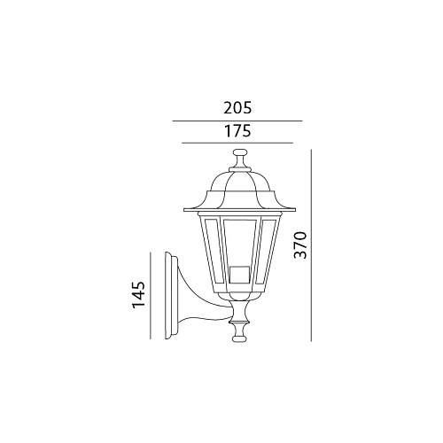 Lampa ogrodowa LO4101 Złota