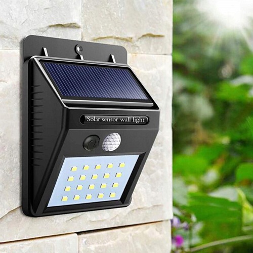 Solarna lampa led z czujnikiem