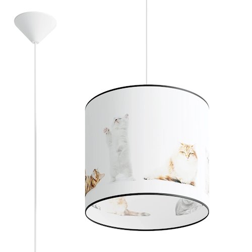 Lampa wisząca dziecięca Kitty 30 1xE27 wielokolorowa