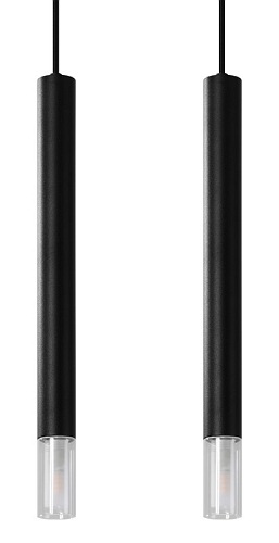 Lampa wisząca punktowa WEZYR 2 czarna 2xG9