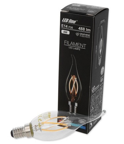 Żarówka LED filament maly gwint