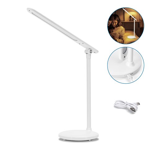 Lampka biurkowa LED 3W DIM+3CCT 200lm biała