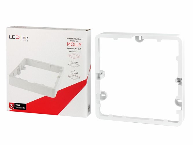 Ramka kwadratowa do montażu natynkowego Downlight MOLLY 24W