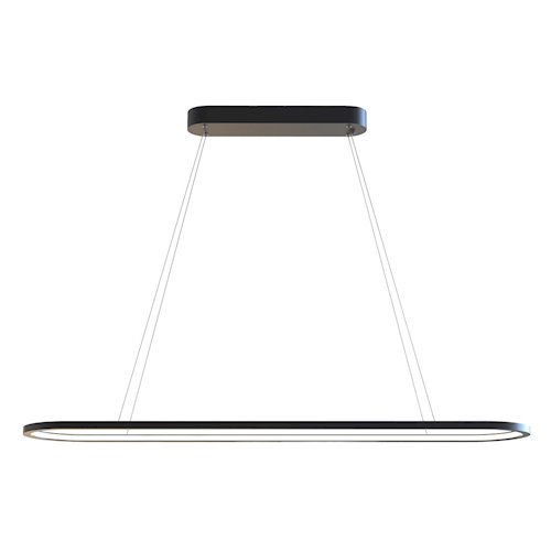 Nowoczesna lampa wisząca LED Oval 30W 20x120cm 2CCT czarna