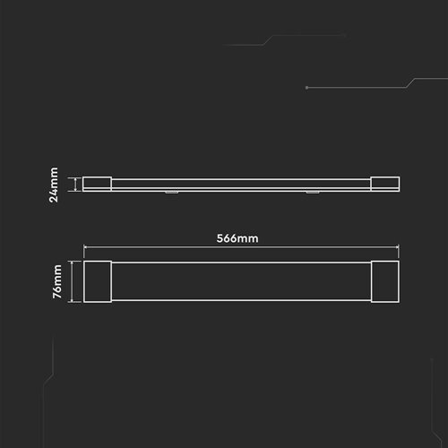 Lampa liniowa Slim LED CREE 20W 60cm 2400lm 6500K