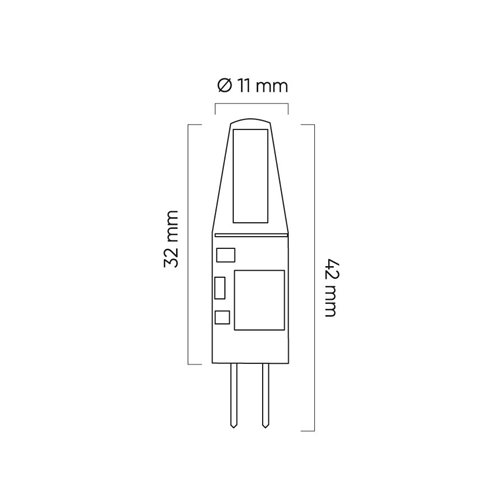 Żarówka LED line® G4 1,5W 12V 120lm COB - biała ciepła