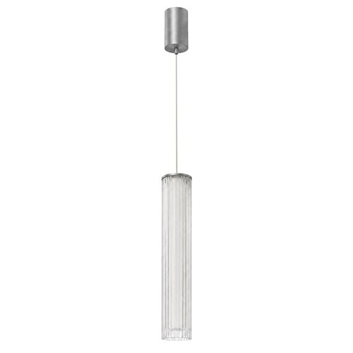 Lampa wisząca LED akrylowa tuba 10W 3CCT 30cm chrom