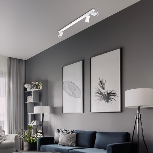 Lampa sufitowa z reflektorami Hero GU10 2+1 biała