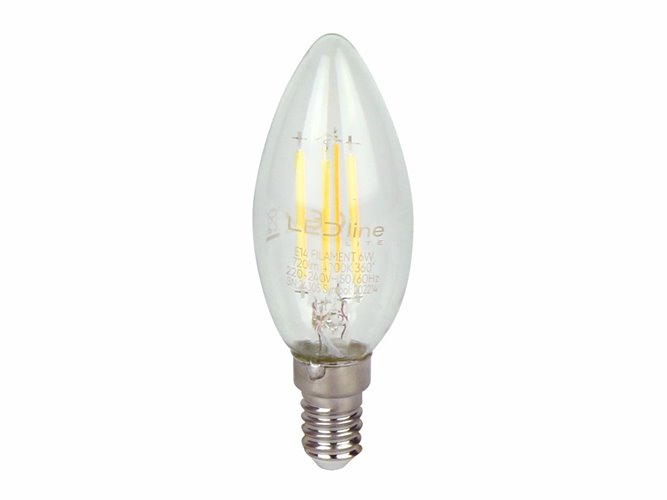 Żarówka LED E14 świeczka Filament Lite 6W 720lm Ciepła