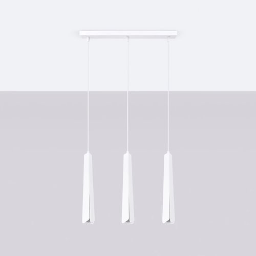 Lampa wisząca potrójna Prysm listwa 3xG9 biała