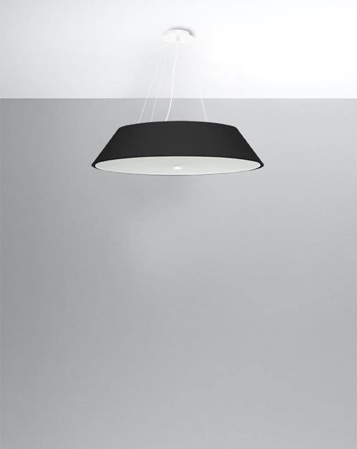 Lampa wisząca okrągła VEGA 70 cm 5xE27 czarna