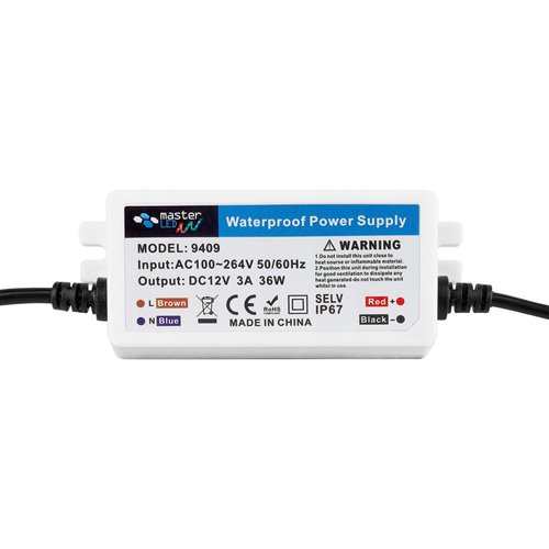 Zasilacz LED 12V hermetyczny IP67 PC Mini 3A 36W