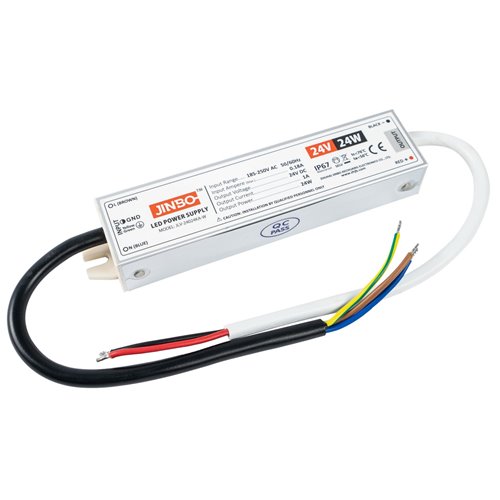 Zasilacz LED 24V IP67 wodoodporny 24W 1A 5 lat gw.