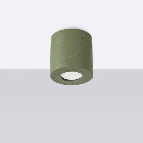 Oprawa natynkowa Orbis beton 1xGU10 zielony oliwkowy