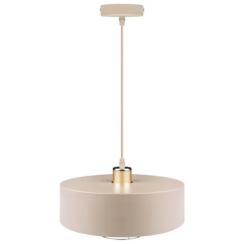 Lampa wisząca E27 beżowy żyrandol Velto Loft 30cm