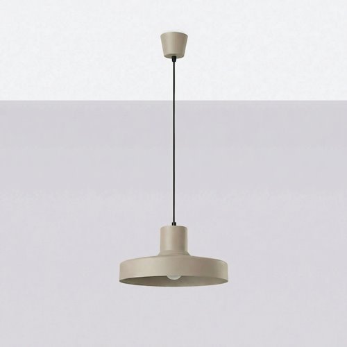 Lampa wisząca klasyczna Bilo 1xE27 taupe