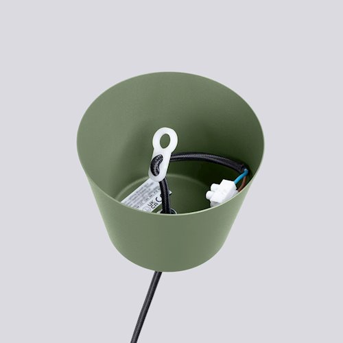 Lampa wisząca klasyczna Bilo 1xE27 zielona oliwka