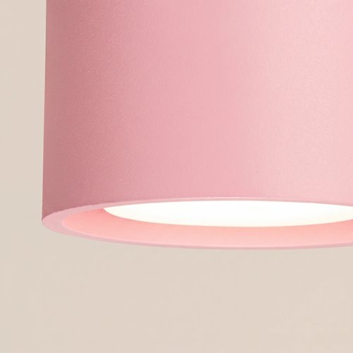 Lampa sufitowa podwójna tuba Modo 2xGx53 różowa
