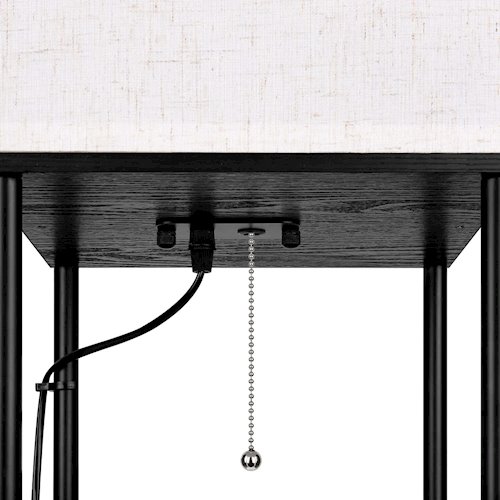 Lampa stojąca Square 1xE27 160cm czarna