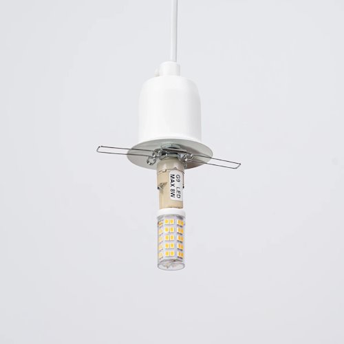 Lampa wisząca nowoczesna kula Hyperion 1xG9 biała