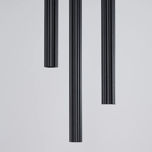 Lampa wisząca potrójna Arche okrągła 3xG9 czarna