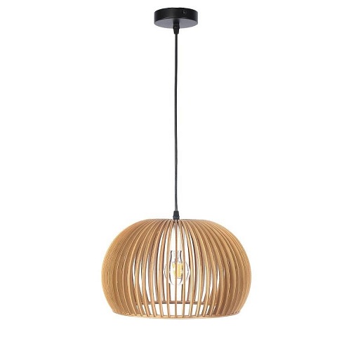 Lampa drewniana wisząca Attico 1xE27 33cm